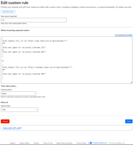 Criação de regra via o expression builder - composto